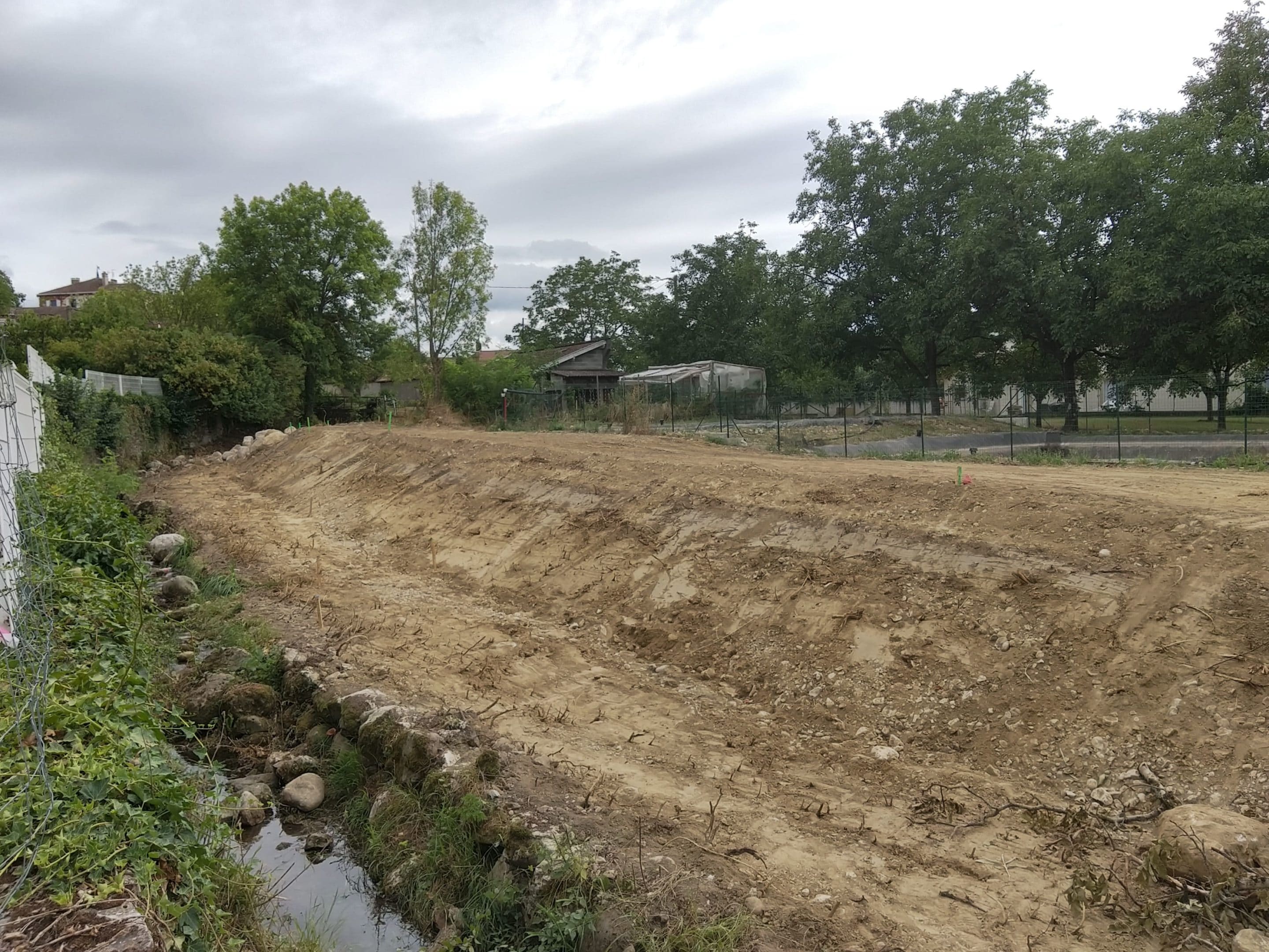 travaux de restauration du Merdarei - Saint-Romans _ avancement du chantier le long des jardins d'enfants_ UTSG_SYMBHI_2020
