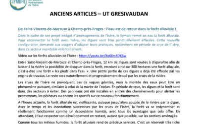 Anciens articles de l’UT Grésivaudan