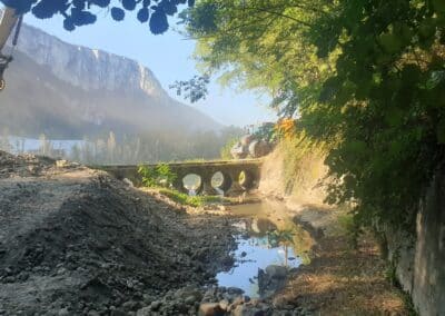 Rétablir la continuité écologique à la confluence du canal du Palluel avec l’Isère