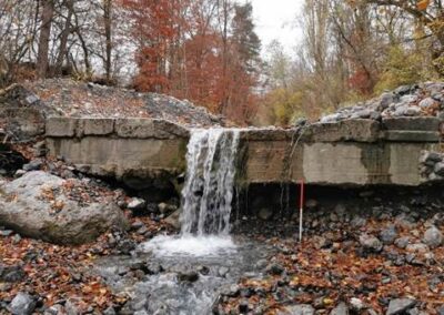 Abaissement du gué des Guions sur le torrent de Chalanne à Châtel-en-Trièves