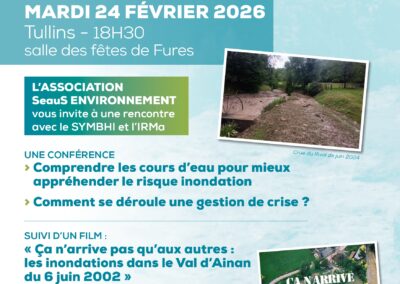 Inondations à Tullins : comment vivre avec le risque ? Soirée de sensibilisation mardi 24 février
