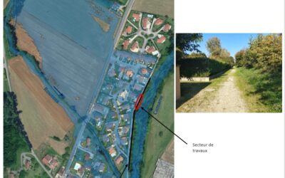 Travaux à Saint Vérand pour améliorer l’écoulement des eaux au lotissement des Frênes
