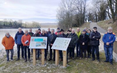 Inauguration des travaux de restauration de la continuité écologique à la confluence du canal du Palluel et de l’Isere