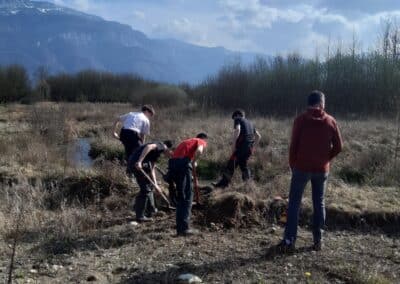 De la classe au terrain : les lycéens de Bellevue ont passé une journée à la Grande Rigole à Poliénas