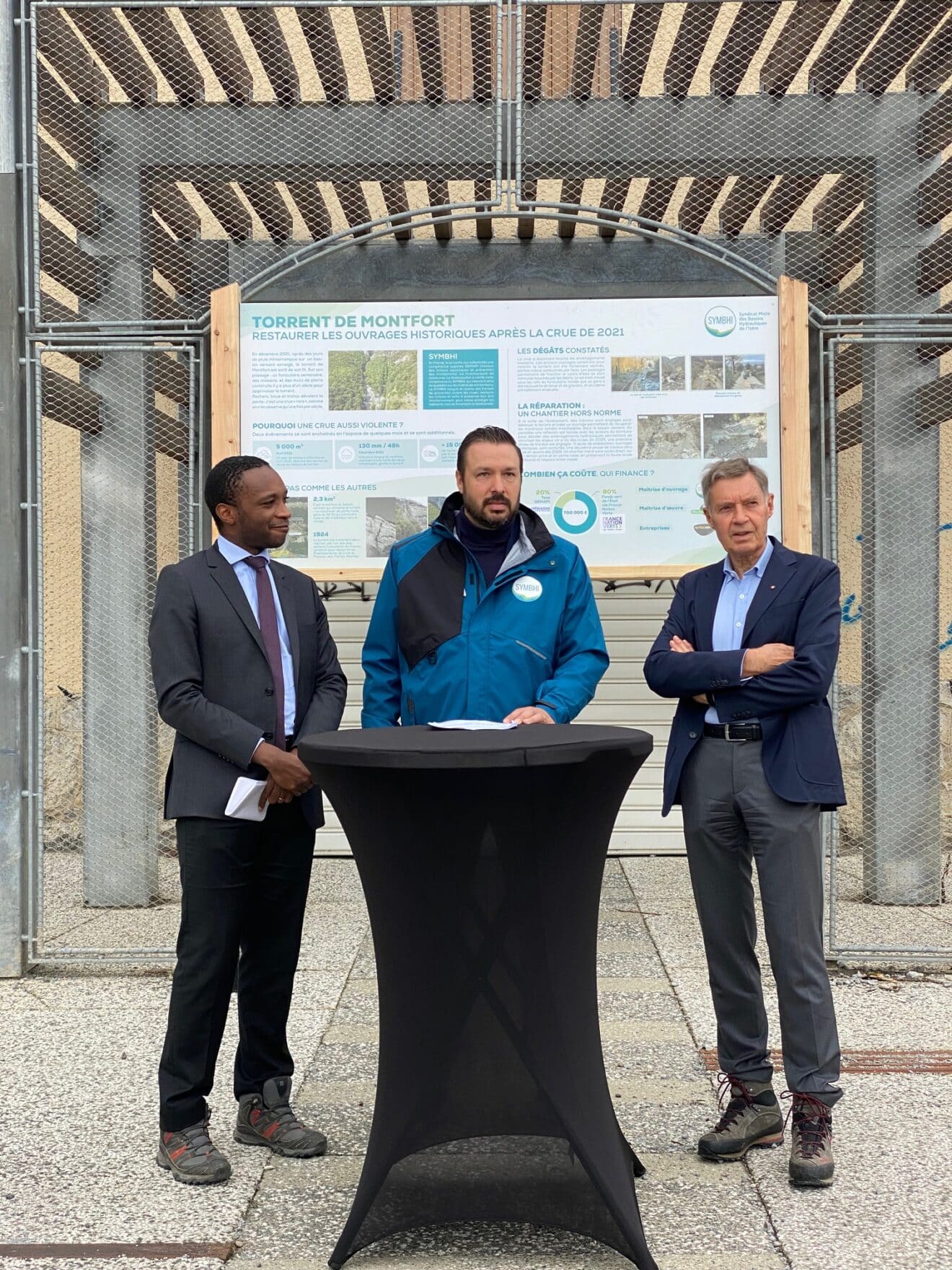 Le SYMBHI inaugure les travaux de réfection des seuils du torrent de Montfort